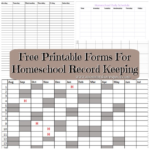 Free Printable Forms For Homeschool Record Keeping – Mommy Share Space
