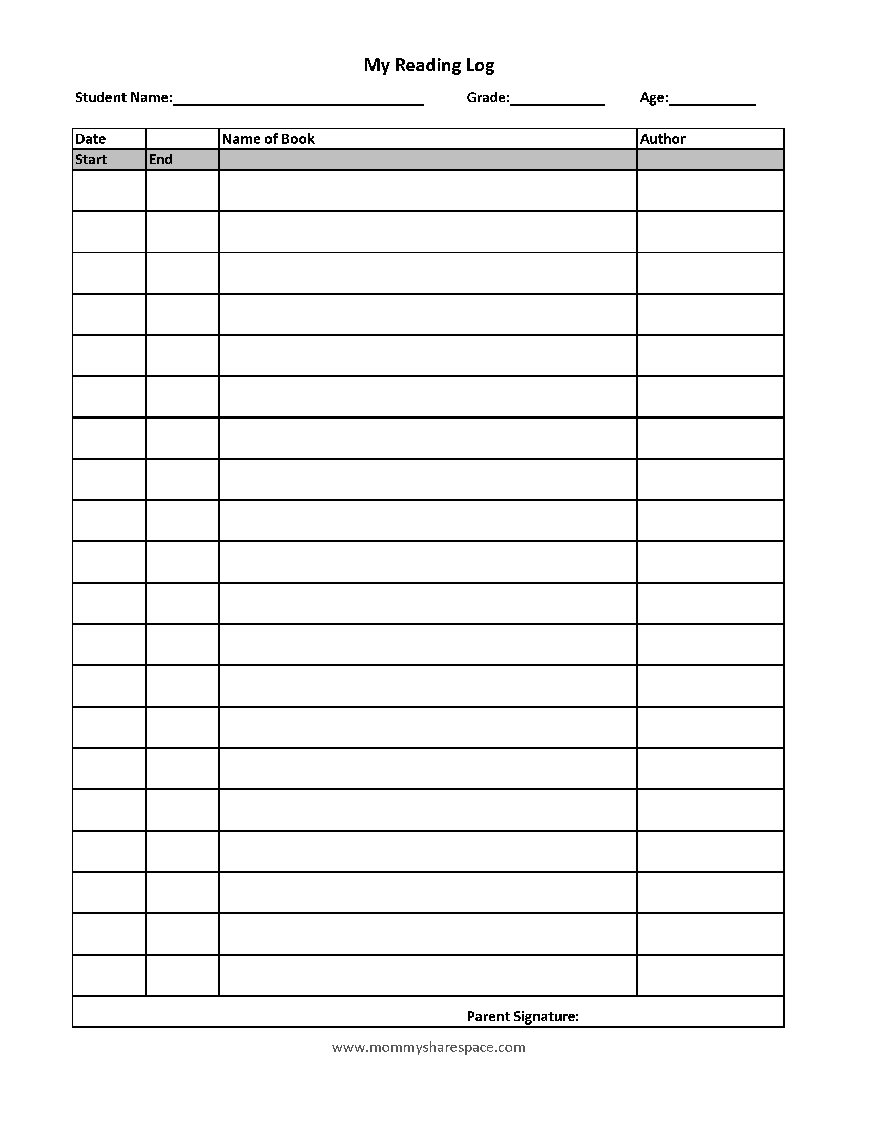 Printable Forms for Homeschool Record-Keeping (Updated Forms)- Mommy ...