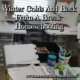 Winter Colds And Back From A Break- Homeschooling
