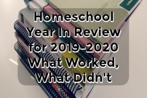 Homeschool Year In Review for 2019-2020 What Worked, What Didn’t